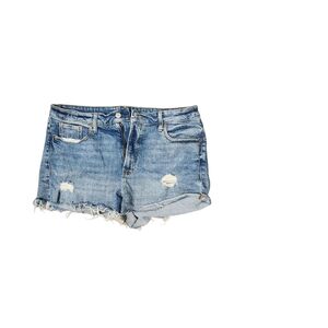 Old Navy Light Blue Ripped Jean Shorts Women's 14